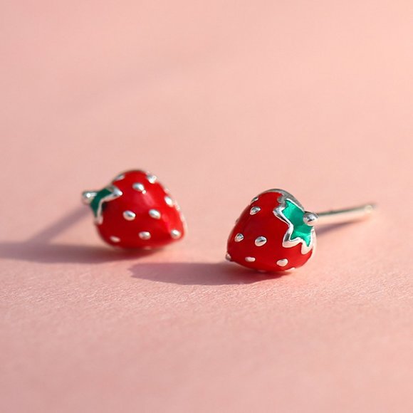 Strawberry Earrings - Picture 12 of 14